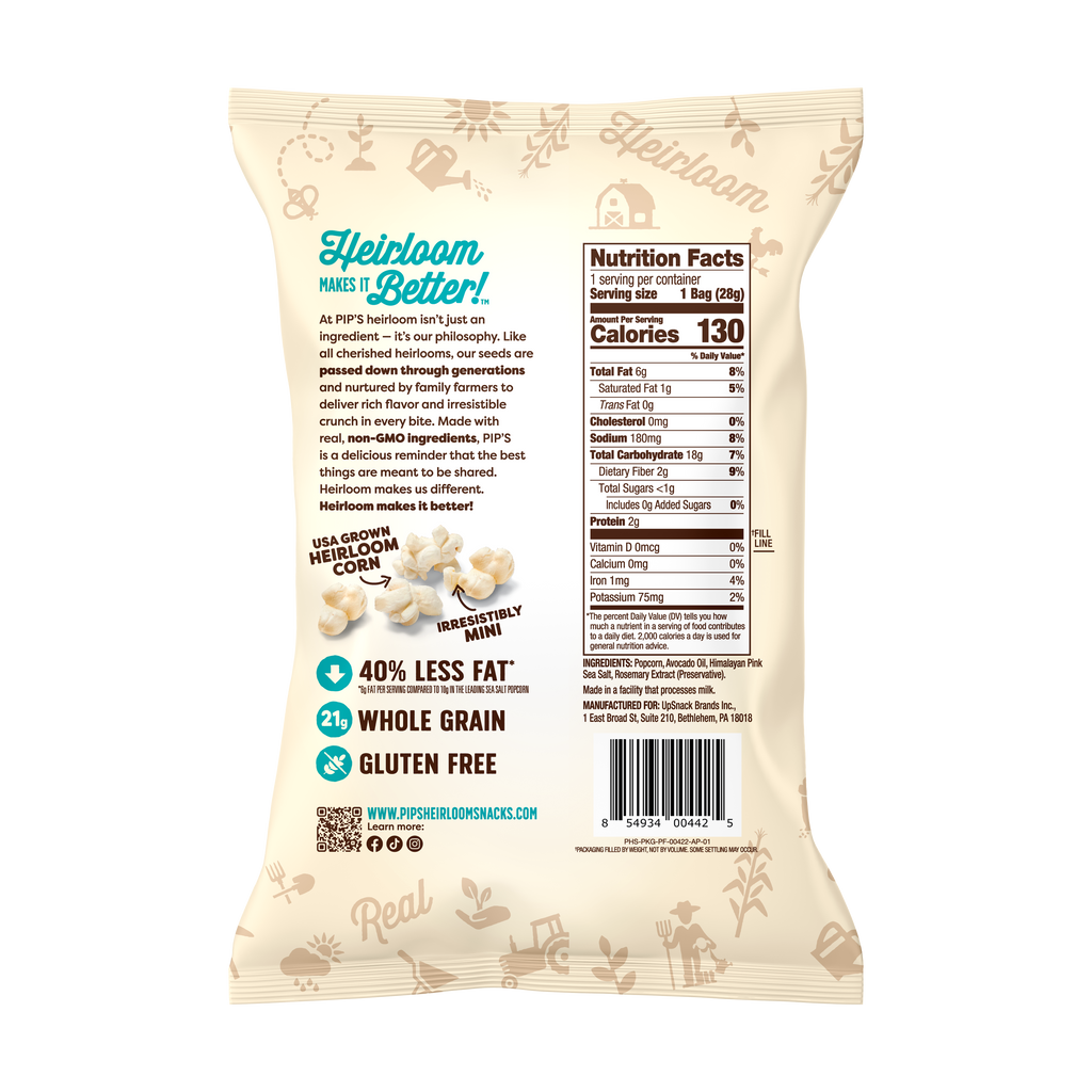 Sea Salt Mini Popcorn Snack Size 24-Pack